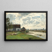 River landscape painting at Vtting - Philipp Röth — framed artwork on a wall