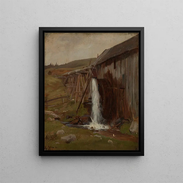 Moulin à Bernau - Philipp Röth — framed artwork on a wall