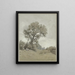 Mother with child sitting in a meadow - Philipp Röth — framed artwork on a wall