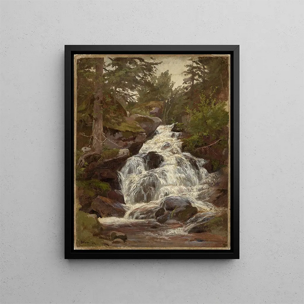 Cascade in Bernau - Philipp Röth — framed artwork on a wall