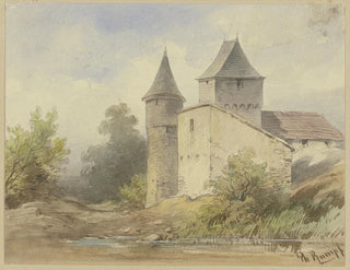Group of Buildings with Round Tower - Philipp Rumpf — artwork view