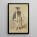 Serbian Painting in national costume - Philipp Rumpf — framed artwork on a wall