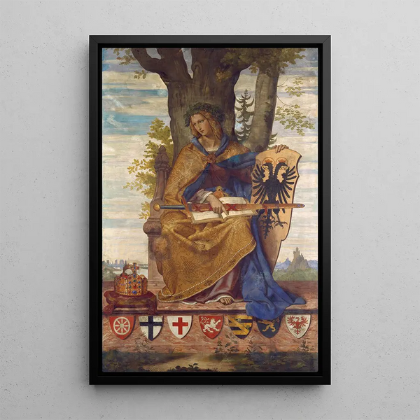 Germania painting - Philipp Veit — framed artwork on a wall
