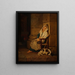 Italian Sleeping Madonna Painting in a Roman Church - Philipp von Foltz — framed artwork on a wall