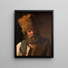 Portrait painting of Charles Jacques upon his return from military service - Philippe - Auguste Jeanron — framed artwork on a wall