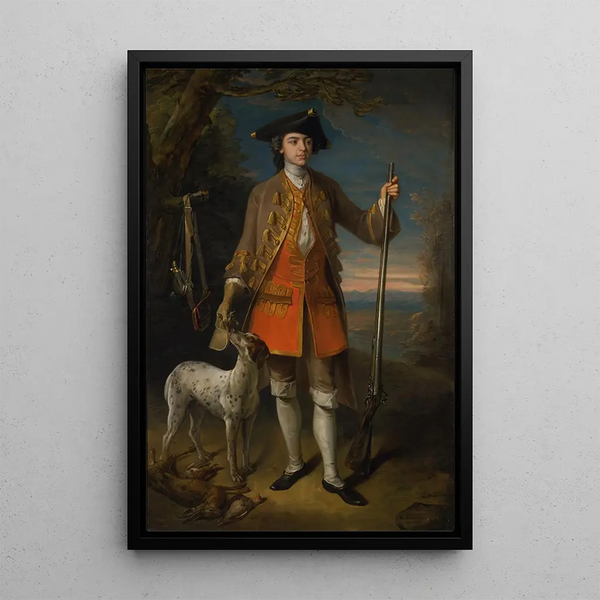 Sir Edward Hales baronnet de Hales Place Hackington Kent - Philippe Mercier — framed artwork on a wall