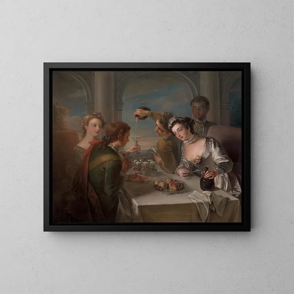Le Sens du goût - Philippe Mercier — framed artwork on a wall