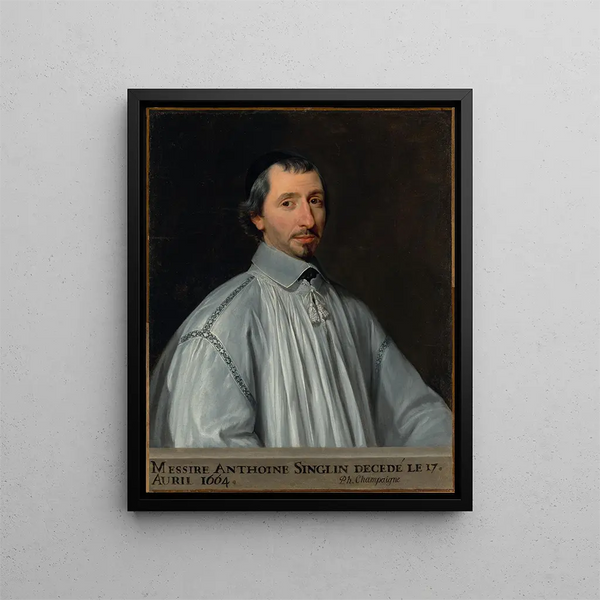 Antoine Singlin - Philippe de Champaigne — framed artwork on a wall