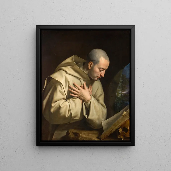 Saint Bruno - Philippe de Champaigne — framed artwork on a wall