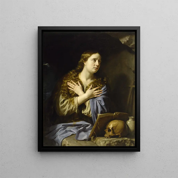 La Madeleine repentante - Philippe de Champaigne — framed artwork on a wall