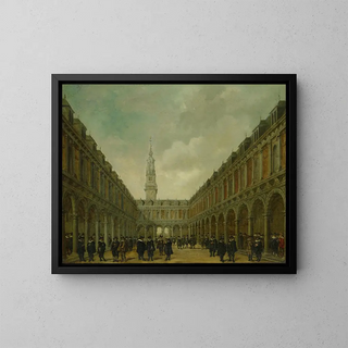 La Bourse Hendrick de Keyser - Philips Vinckboons II — framed artwork on a wall