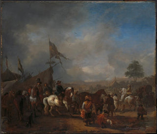 A horse fair near a military camp - Philips Wouwerman — artwork view