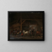 A Stable - Philips Wouwerman — framed artwork on a wall