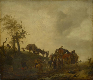 A raid on travelers - Philips Wouwerman — artwork view