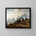 Battle Scene - Philips Wouwerman — framed artwork on a wall