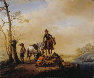 Stop of the Athletes - Philips Wouwerman — artwork view