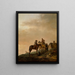 Stop of the Horsemen - Philips Wouwerman — framed artwork on a wall
