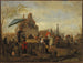 jugglers at the market - Philips Wouwerman — artwork view
