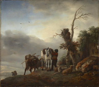 Landscape with Pack Mules - Philips Wouwerman — artwork view