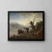 Landscape with Pack Mules - Philips Wouwerman — framed artwork on a wall