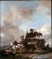 Peasants in the Fields Hay Harvest - Philips Wouwerman — artwork view