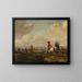 The conduct - Philips Wouwerman — framed artwork on a wall