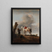 The Gray Horse - Philips Wouwerman — framed artwork on a wall