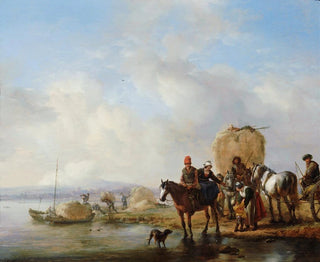 La Charrette de foin - Philips Wouwerman — artwork view