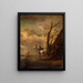 The place of rest - Philips Wouwerman — framed artwork on a wall