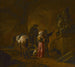 Voyageurs dans une grotte - Philips Wouwerman — artwork view