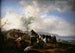 Two horsemen near a fountain - Philips Wouwerman — artwork view