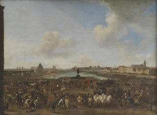 View of Paris from Place Dauphine - Philips Wouwerman — artwork view