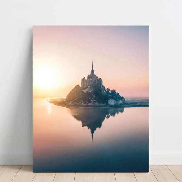 Aerial photograph - Mont Saint-Michel seen from the sky