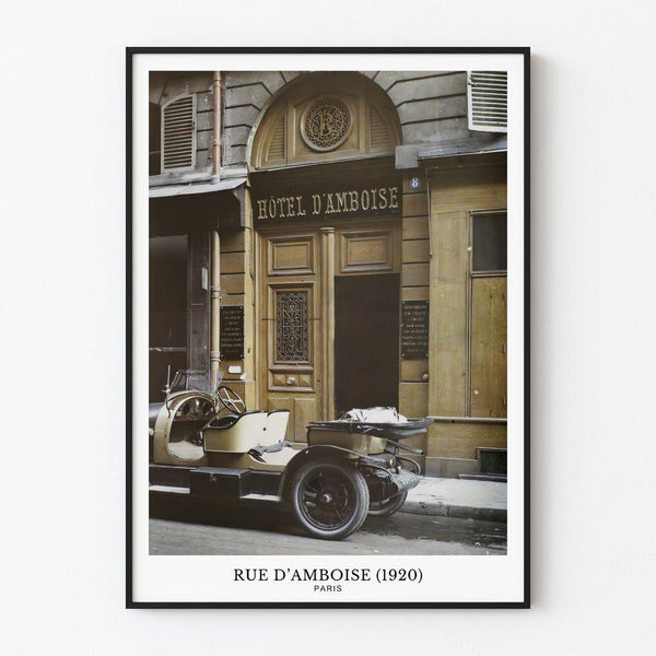 Old photo of Paris - Rue d'Amboise (1920)