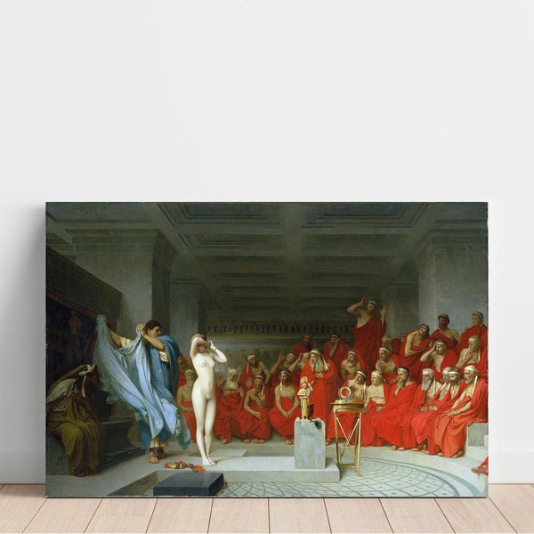 Reproduction of the painting Phryné revealed before the Areopagus - Jean Léon Gérôme
