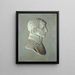 Portrait of Bonaparte 1769-1821 as First Consul - Piat Joseph Sauvage — framed artwork on a wall