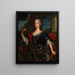 Portrait of a Lady as Diana - Piedmontese School — framed artwork on a wall