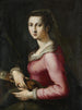 Portrait of a Woman as Saint Catherine - Pier Francesco Foschi — artwork view