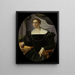 Portrait of a Woman - Pier Francesco Foschi — framed artwork on a wall