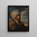 A man wearing a turban - Pier Francesco Mola — framed artwork on a wall