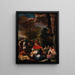 Saint Jean-Baptiste prêchant - Pier Francesco Mola — framed artwork on a wall