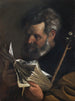 Saint Joseph reading a book and holding a flowering staff - Pier Francesco Mola — artwork view