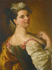 Portrait of a Young Girl in Shepherdess Costume - Pier Leone Ghezzi — artwork view