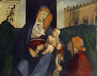 La Vierge à l'Enfant et un croyant - Pier Maria Pennacchi — artwork view