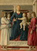 the Virgin and Child enthroned with four angels - Piero della Francesca — artwork view