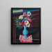 Vase of Flowers - Piero Marussig — framed artwork on a wall