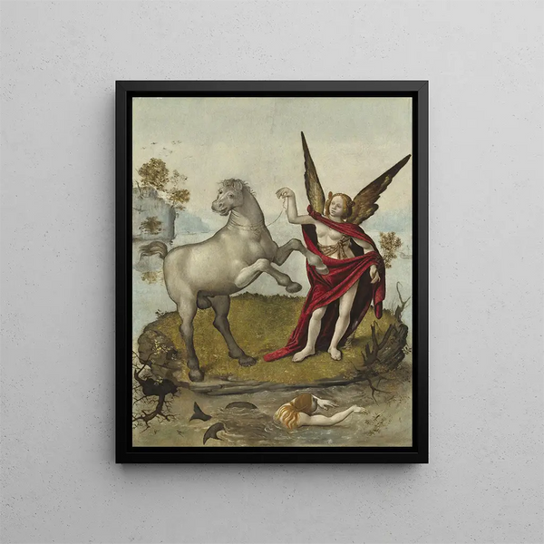 Allegory - Piero di Cosimo — framed artwork on a wall