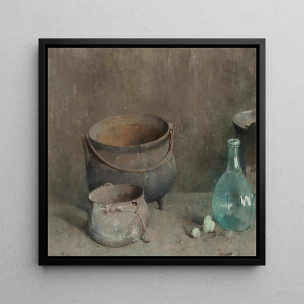 Pierre de foyer - Emil Carlsen — framed artwork on a wall