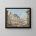 Demolition of the old vestibule of the Palais-Royal in Paris - Pierre-Antoine Demachy — framed artwork on a wall
