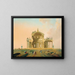 Architectural study with figures - Pierre-Antoine Demachy — framed artwork on a wall